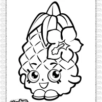 Printable Shopkins Pineapple Crush Coloring Page 6 printable shopkins pineapple crush coloring page