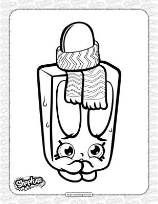 Printable Shopkins Popsi Cool Coloring Page