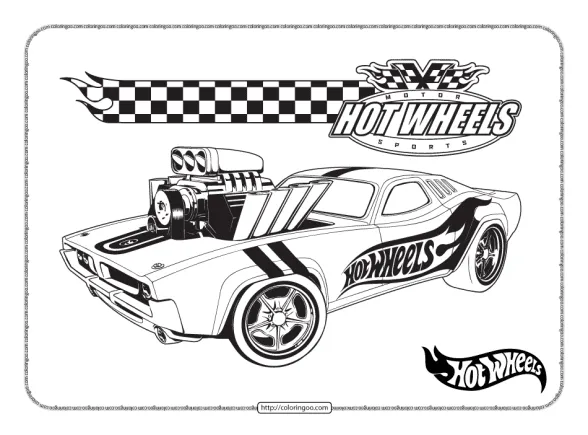 Printables Hot Wheels Pdf Coloring Pages 1 printables hot wheels pdf coloring pages