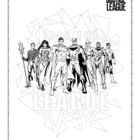 printables justice league heroes coloring page