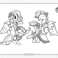 fluttershy rarity rainbow dash applejack coloring page