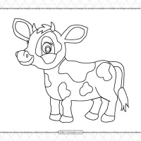 Free Printable Cow Coloring Page 12 free printable cow coloring page