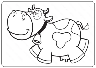 Free Printable Cow Coloring Pages