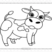 Free Printable Cute Cow Coloring Pages 8 free printable cute cow coloring pages