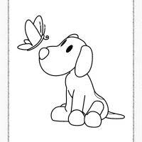 free printable pocoyo loula coloring pages for kids