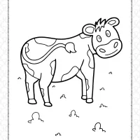 Funny Cow Coloring Page 6 funny cow coloring page