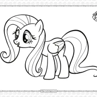 mlp fluttershy pdf coloring pages