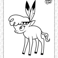 mlp little strongheart pdf coloring page