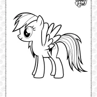 mlp rainbow dash pdf coloring pages