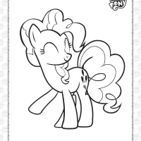 printable mlp pinkie pie coloring page for girls