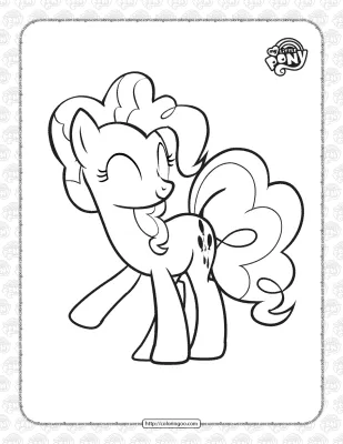 Printable MLP Pinkie Pie Coloring Page for Girls
