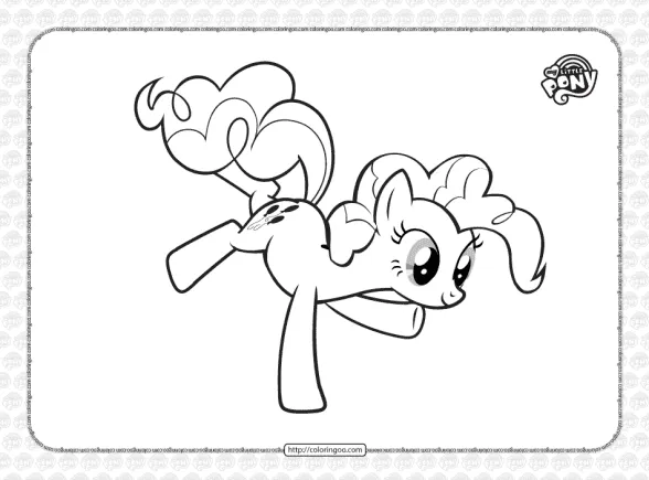 Printable MLP Pinkie Pie Coloring Page for Kids 1 printable mlp pinkie pie coloring page for kids
