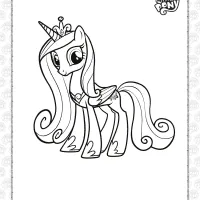 printable mlp princess cadance coloring page