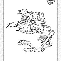 printable mlp sonic rainboom coloring page
