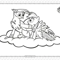 printable my little pony griffon coloring page
