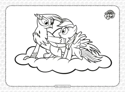 Printable My Little Pony Griffon Coloring Page