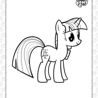 printable twilight sparkle pdf coloring page