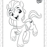a new generation sunny starscout coloring page
