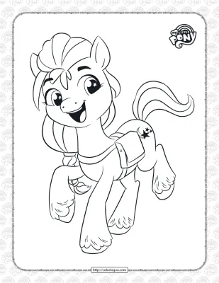 A New Generation Sunny Starscout Coloring Page
