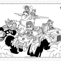 Free Paw Patrol Dino Vehicles Pdf Coloring Book 11 free paw patrol dino vehicles pdf coloring book