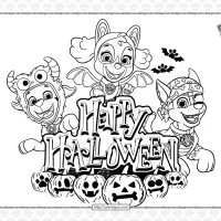 Paw Patrol Happy Halloween Pdf Coloring Book 9 free paw patrol happy halloween pdf coloring book