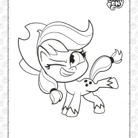 free pony life applejack pdf coloring book