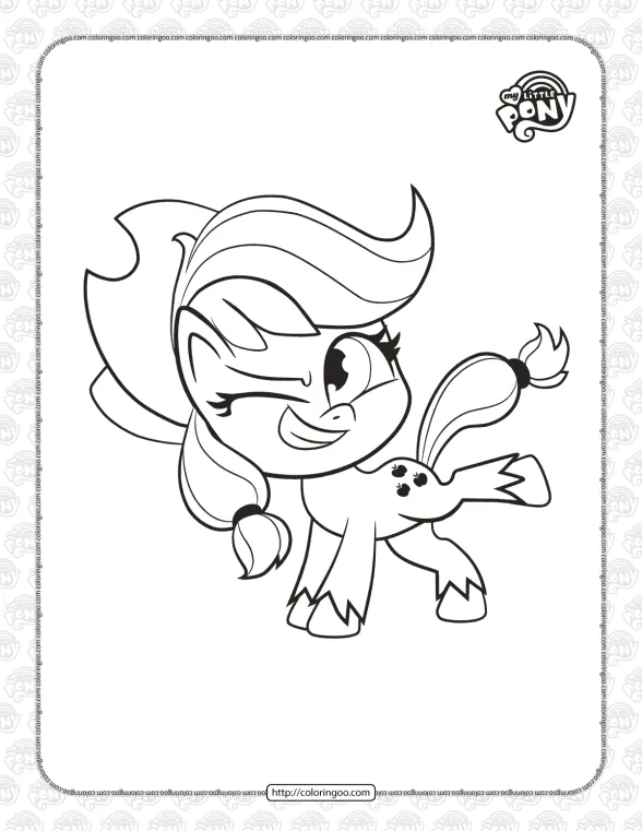Free Pony Life Applejack Pdf Coloring Book 1 free pony life applejack pdf coloring book