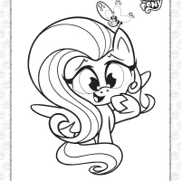 free pony life fluttershy pdf coloring book