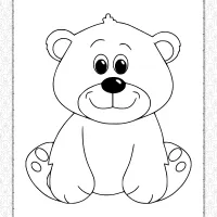 free printable bear pdf coloring book