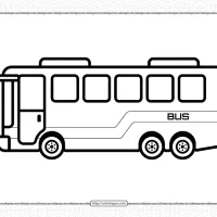 free printable bus coloring page