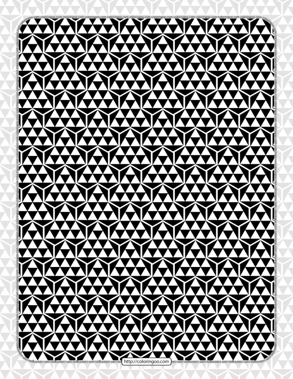 free printable hexagon pattern 002