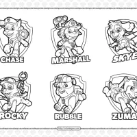 Free Printable Paw Patrol and Friends Badges 10 free printable paw patrol and friends badges coloring