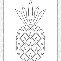 free printable pineapple pdf coloring book
