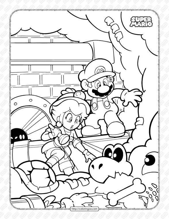Free Super Mario Pdf Coloring Book for Kids 1 free super mario pdf coloring book for kids