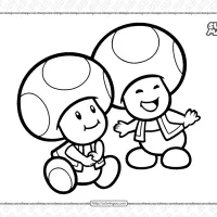 Free Super Mario Toads Coloring Book 19 free super mario toads coloring book