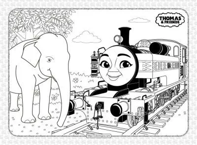 Free Thomas and Friends Pdf Coloring Book