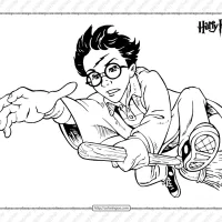 Harry Potter's Broomstick Pdf Coloring Page 7 harry potters broomstick pdf coloring page