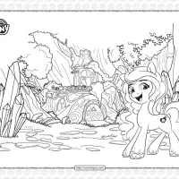 mlp bridlewood forest coloring page