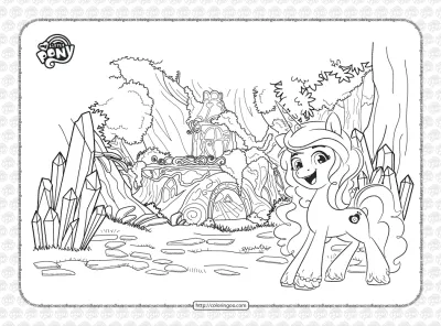 MLP Bridlewood Forest Coloring Page