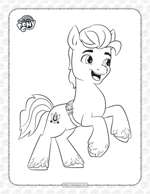 MLP Hitch Trailblazer Pdf Coloring Pages