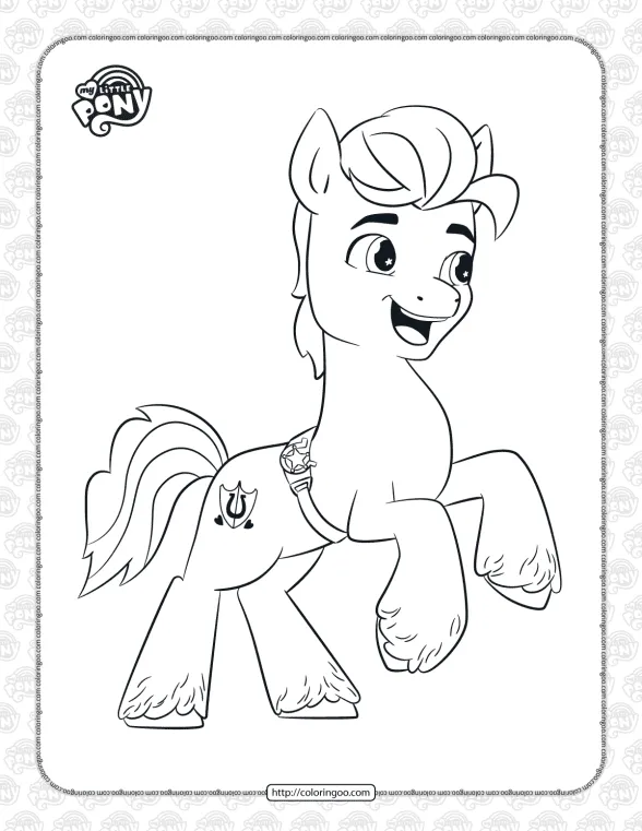 MLP Hitch Trailblazer Pdf Coloring Pages 1 mlp hitch trailblazer pdf coloring pages
