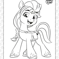 mlp sunny starscout coloring page