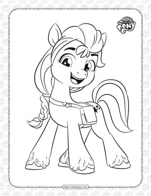 MLP Sunny Starscout Coloring Page