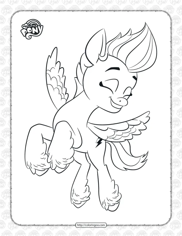 MLP Zipp Storm Coloring Pages for Kids 1 mlp zipp storm coloring pages for kids