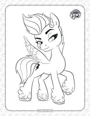 MLP Zipp Storm Pdf Coloring Pages