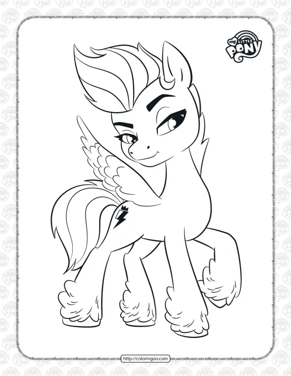 mlp zipp storm pdf coloring pages
