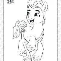 my little pony hitch trailblazer coloring pages