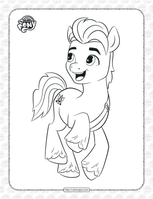 My Little Pony Hitch Trailblazer Coloring Pages