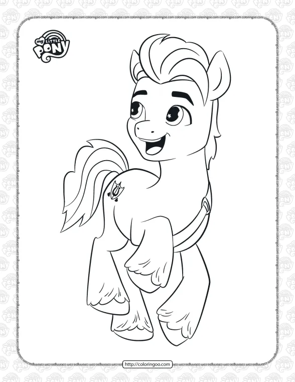 my little pony hitch trailblazer coloring pages