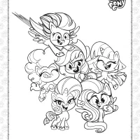 pony life the name six pdf coloring book